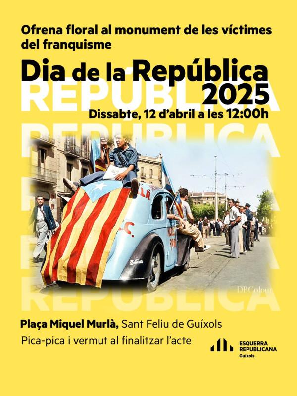 ERC Guíxols commemora el Dia de la República