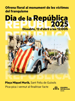 ERC Guíxols commemora el Dia de la República